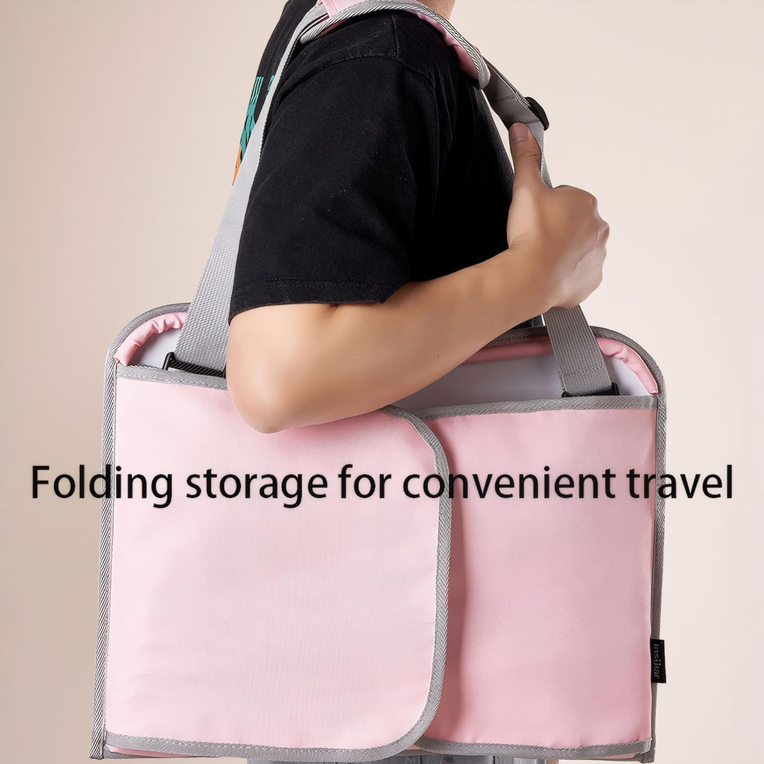 Kids Travel Tray Portable Foldable Car Seat Organize with Toddler Carrier Play Activity Table Booster Chair Travel Essentials Desk (Green) image number 5