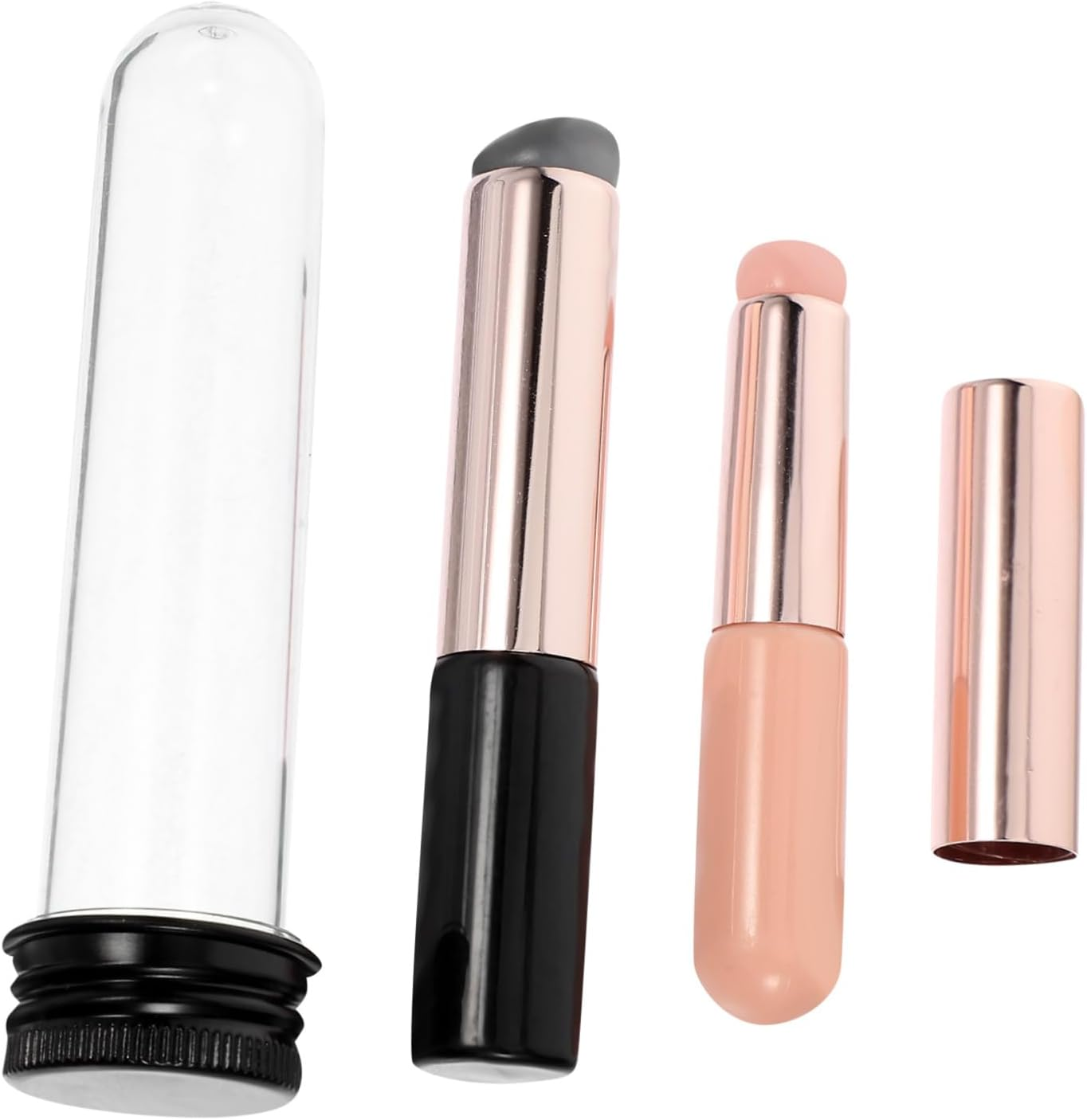 CANIGHT 2Pcs Gradient Glue Tool Sponge Nail Art Brush Professional Nail Powder Applicator Soft Silicone Brush for Manicure image number 3