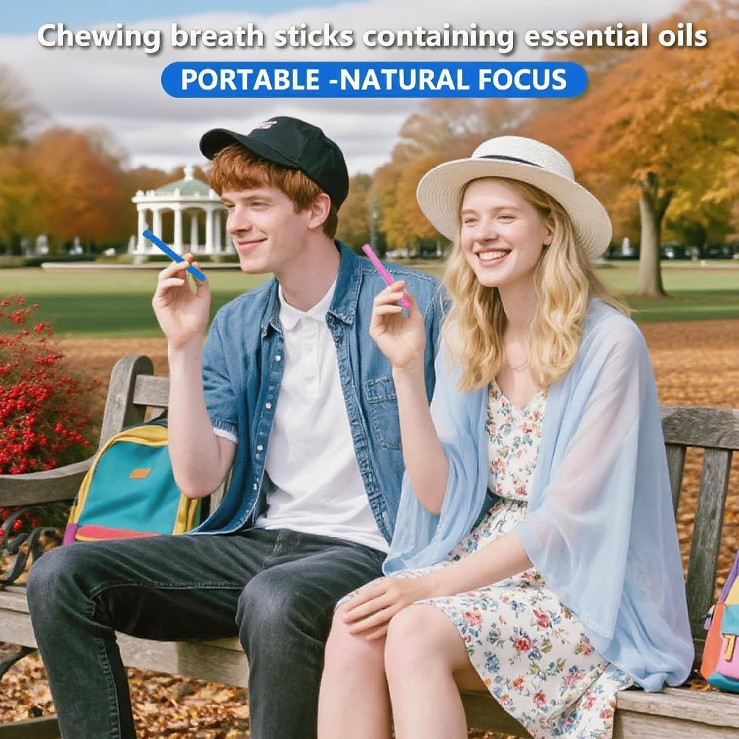 6Pcs Chewable Essential Oil Breath Sticks - Reusable Silicone Chewable Breather, Washable for Adults image number 3