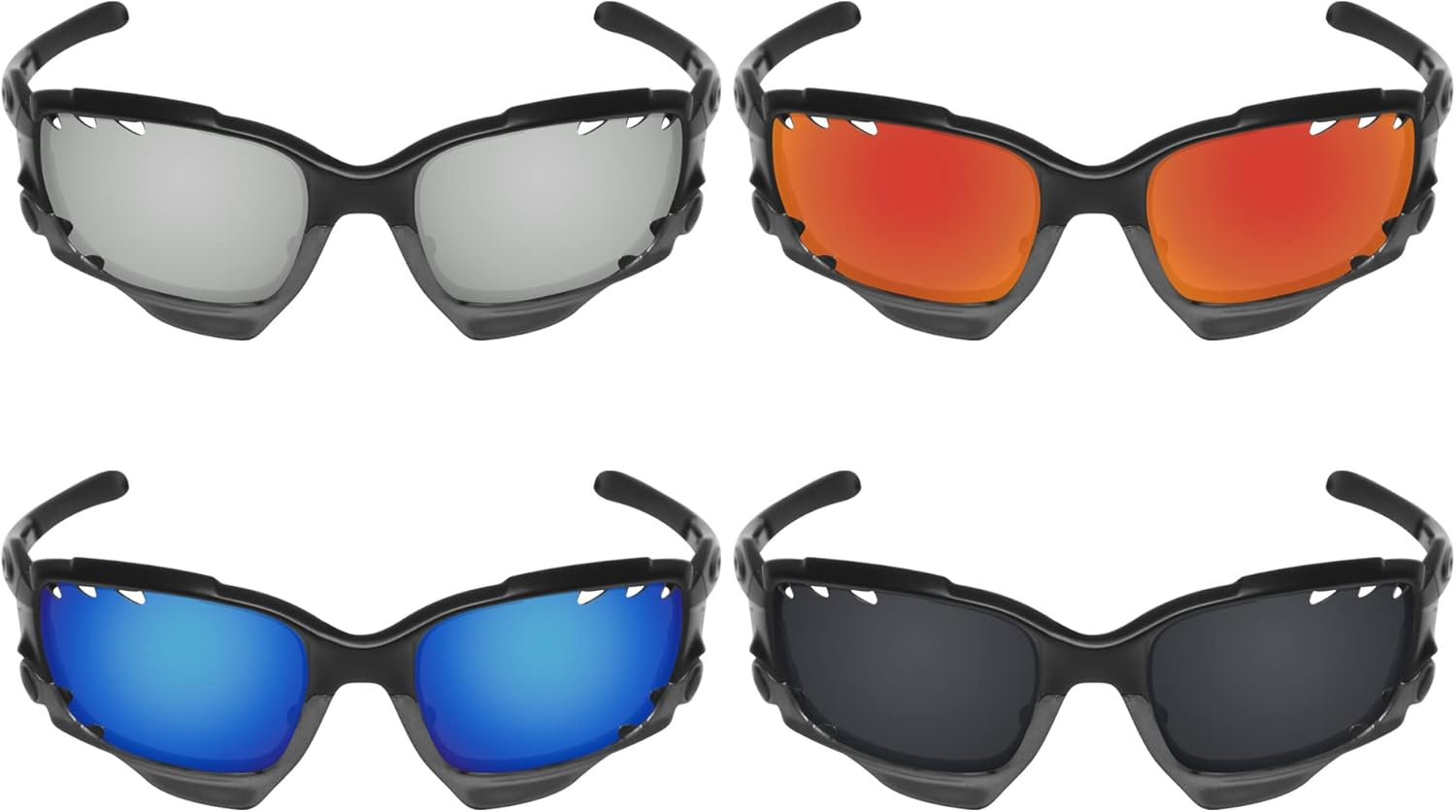 Galvanic 4 Pairs Polarized Lenses for Oakley Racing Jacket/Jawbone Vented Pack P03 image number 3