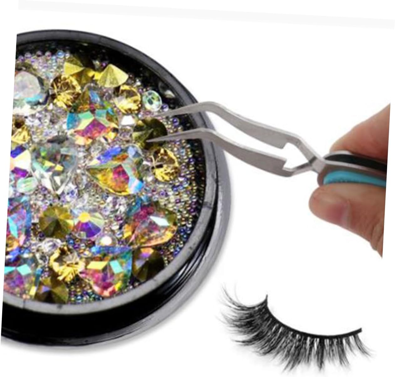 SAFIGLE 2Pcs Quality Stainless Steel Nail Art Pincher Multipurpose Manicure Shaping Clip for Travel