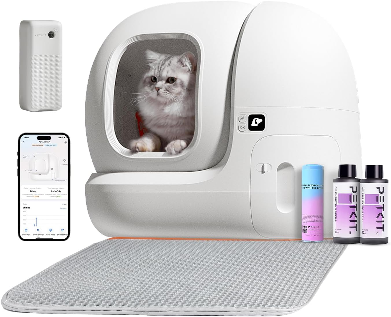 Petkit Cat Litter Box, White (Pkt4A) image number 5