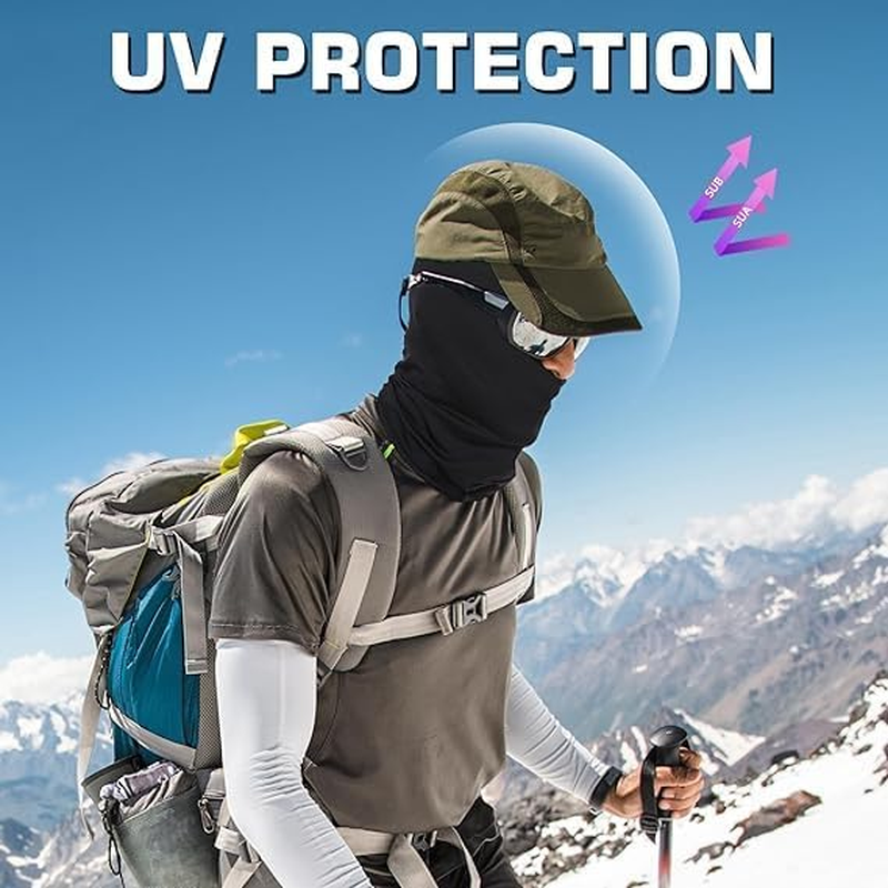 BUYUP Ski Mask, Face Mask for Men and Women &ndash; Skiing, Snowboarding, Motorcycle, UV Protection & Wind Protection - Coffee image number 4