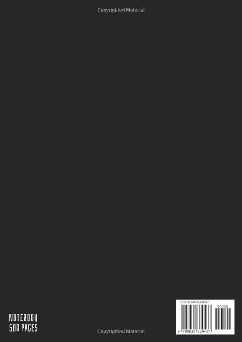 A BIG NOTEBOOK 500 PAGES A4: A4 Notebook with Margins 500 Lined Pages, Notebook 500 Page College Ruled Pages 8.27X11.69 in White Paper for Professionals, Students, Artists, Writers and Teachers image number 1