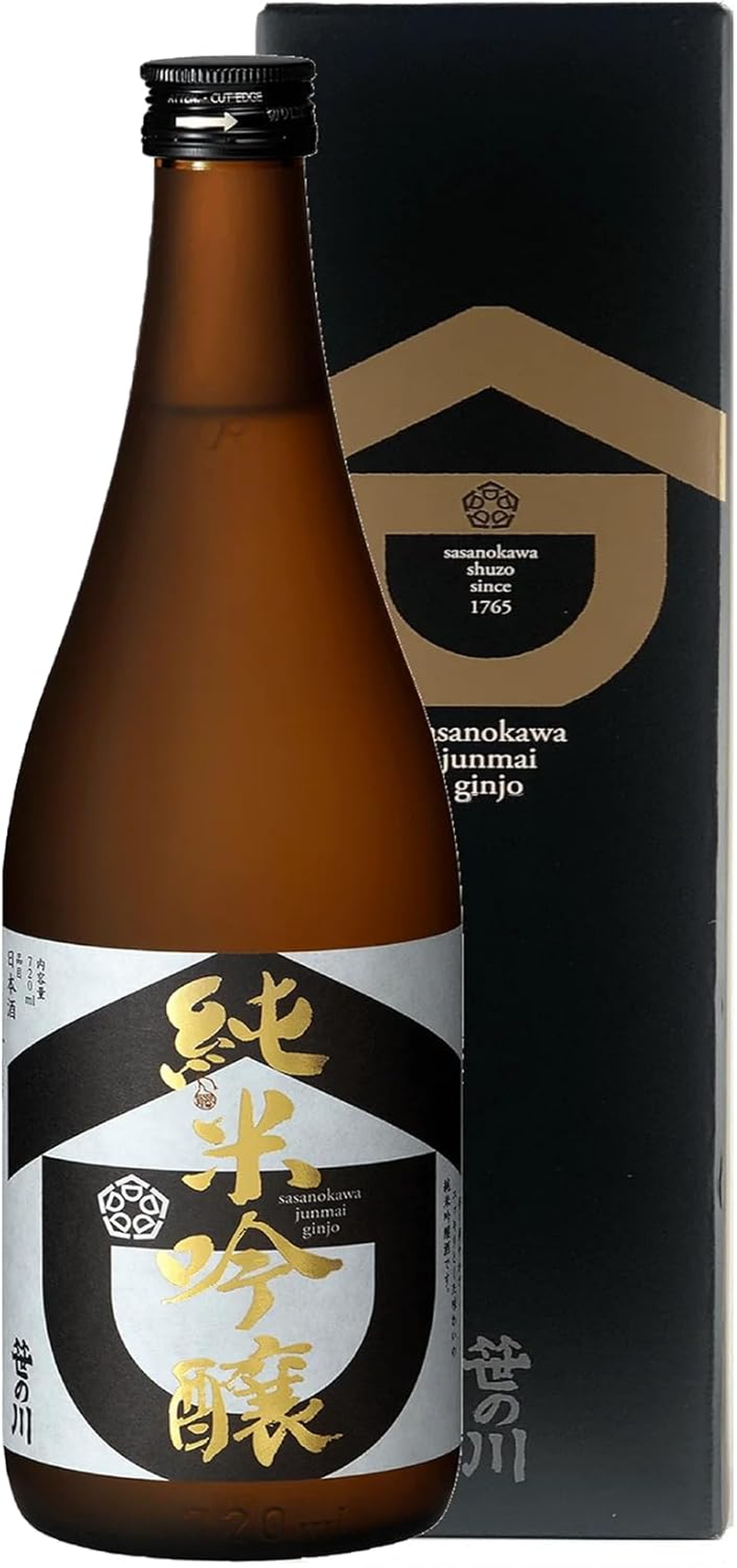 Sasanokawa Junmai Ginjo Japanese Sake 24.3 Fl Oz (720 Ml)