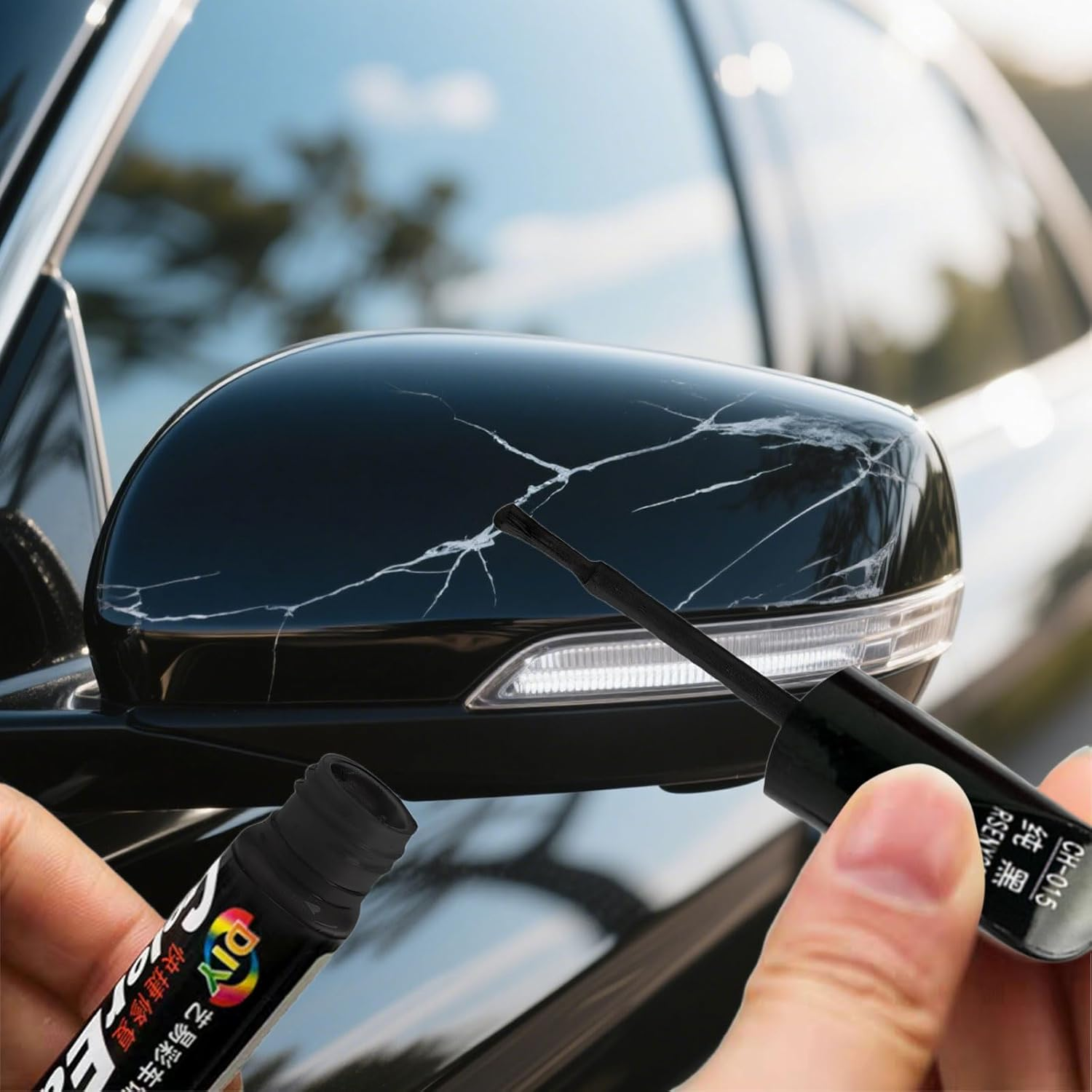 3 Pcs Car Scratch Remover Pen,Touch up Paint Pen,Black Spray Paint, Black Paint Pen for Car Suitable for Cars Repainting Cover and Repair Scratches, Suitable for Cars, Suv, Truck, Rv, Bicycle image number 2