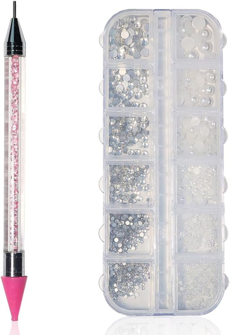 300 Pcs 3D Pink Nail Charms Y2K Kawaii Crystal for Nail Decor, Cute Bow Heart Star Moon Nail Gems Set, Nail Charms and Gems, Gifts for Women