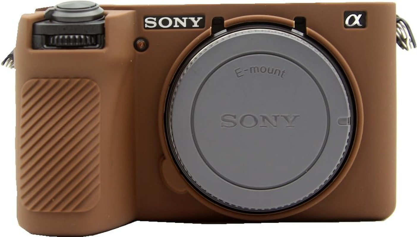 A6700 Camera Case, BMAOLLONGB Fullbody Thin Lightweight Silicone Camera Skin Body Rubber Cover Case for Sony Alpha A6700 (Green, Smooth)