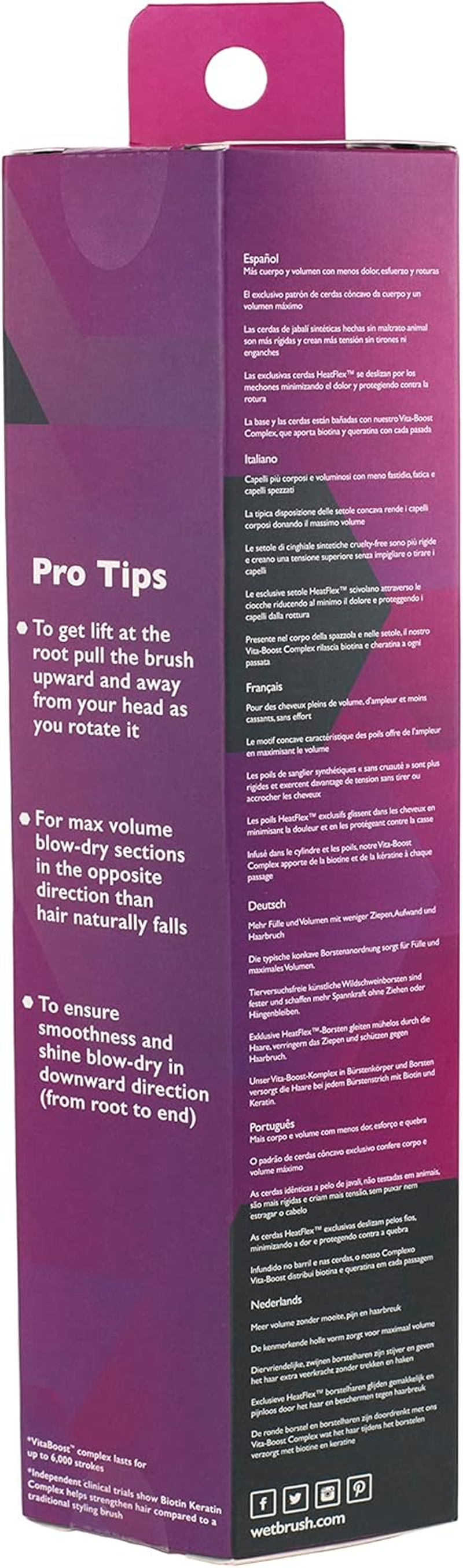 Wet Brush Volumizing round Brush - Fine-Medium by Wet Brush for Unisex - 1 Pc Hair Brush, image number 1