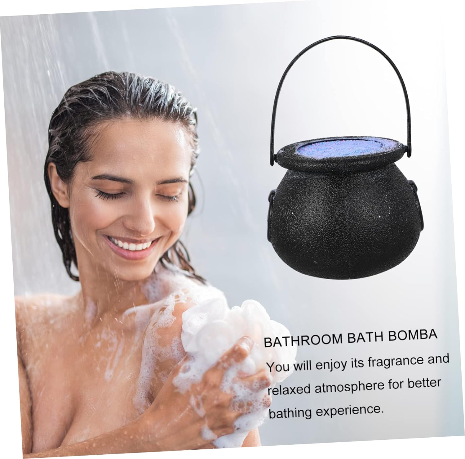 1Pc Spa Halloween Series Natural Bath for Home Witch Galaxy Bath Salt Ball Nourishing Shower Bombs for Relaxation and Skin Care for Halloween Parties and Gifting