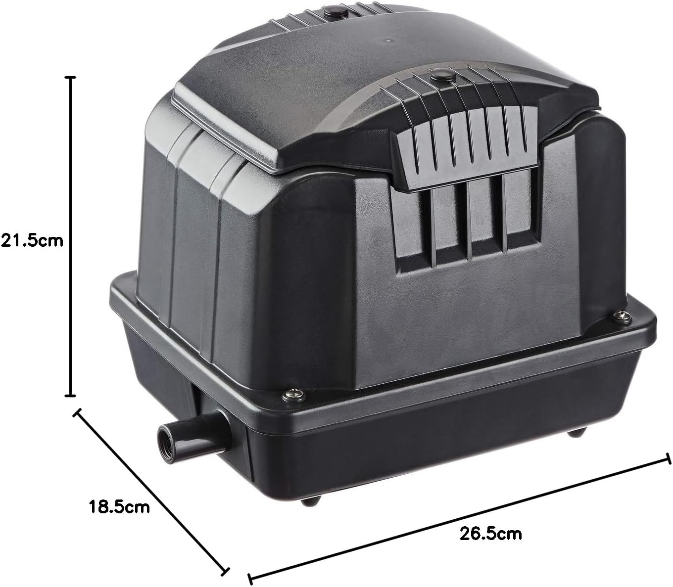 Pontec 43111 Pondoair Set 3600 Ventilation Sets, Oxygen Supply, Oxygen Enrichment, Pond Aerator, Complete Set, Black, 3,600 L/H image number 1