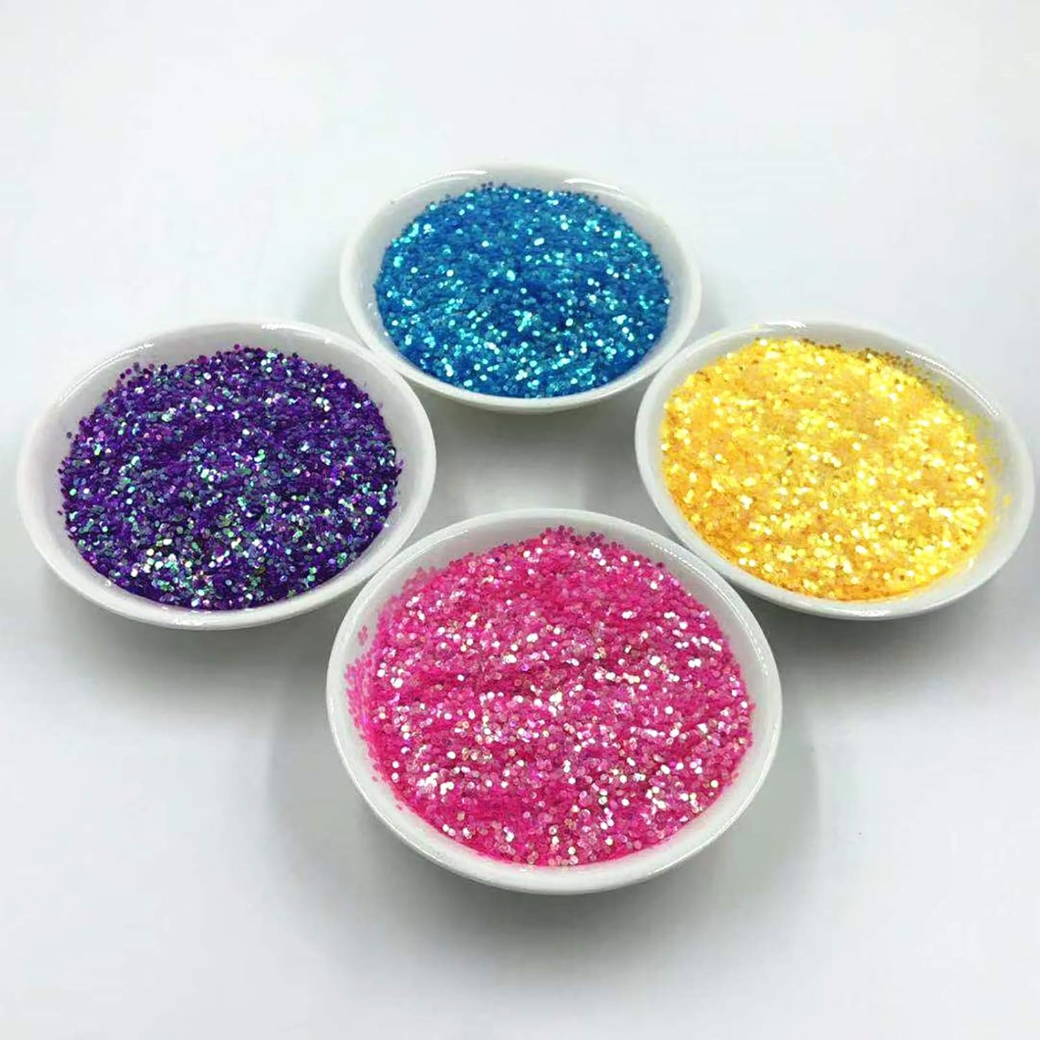 1 Pc Nail Sticker Glitter Decorative Flakes Ultra Fine Glitter Particle Nail Art Decorations Pigment Purple image number 1