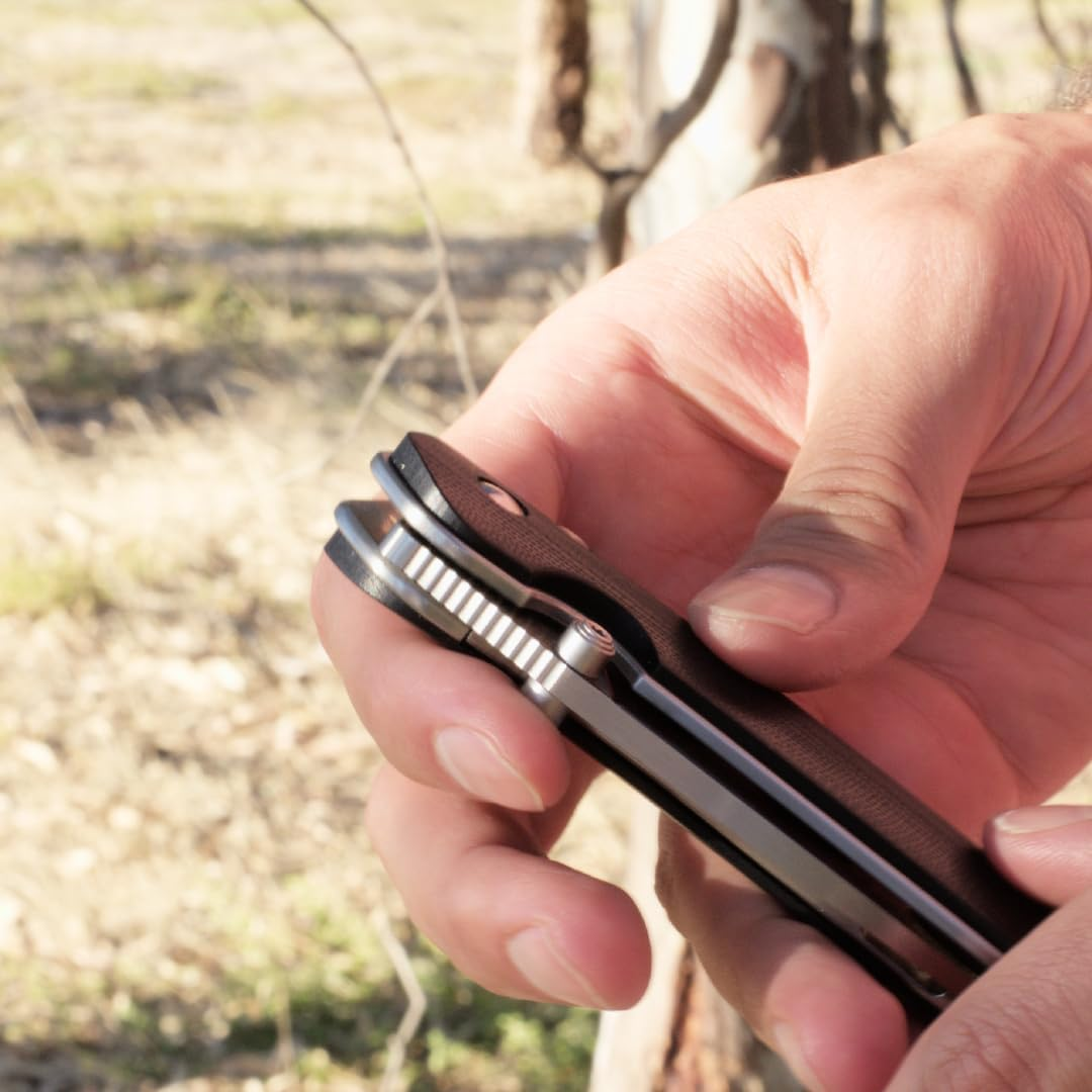 Wilora D2 Steel Folding Knife with Paracord Lanyard & Sheath - Ideal EDC Pocket Knife for Men image number 5