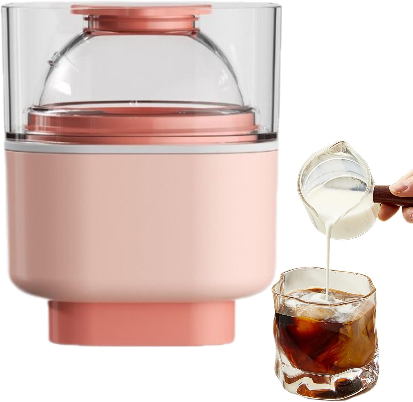 Ball Ice Cubes Mold - Silicone Large Ice Ball Maker - Kitchen Accessories for Making Whiskey Cocktails Coffee Juice Drinking Parties Bar Camping Food Candy Chocolate Fruit