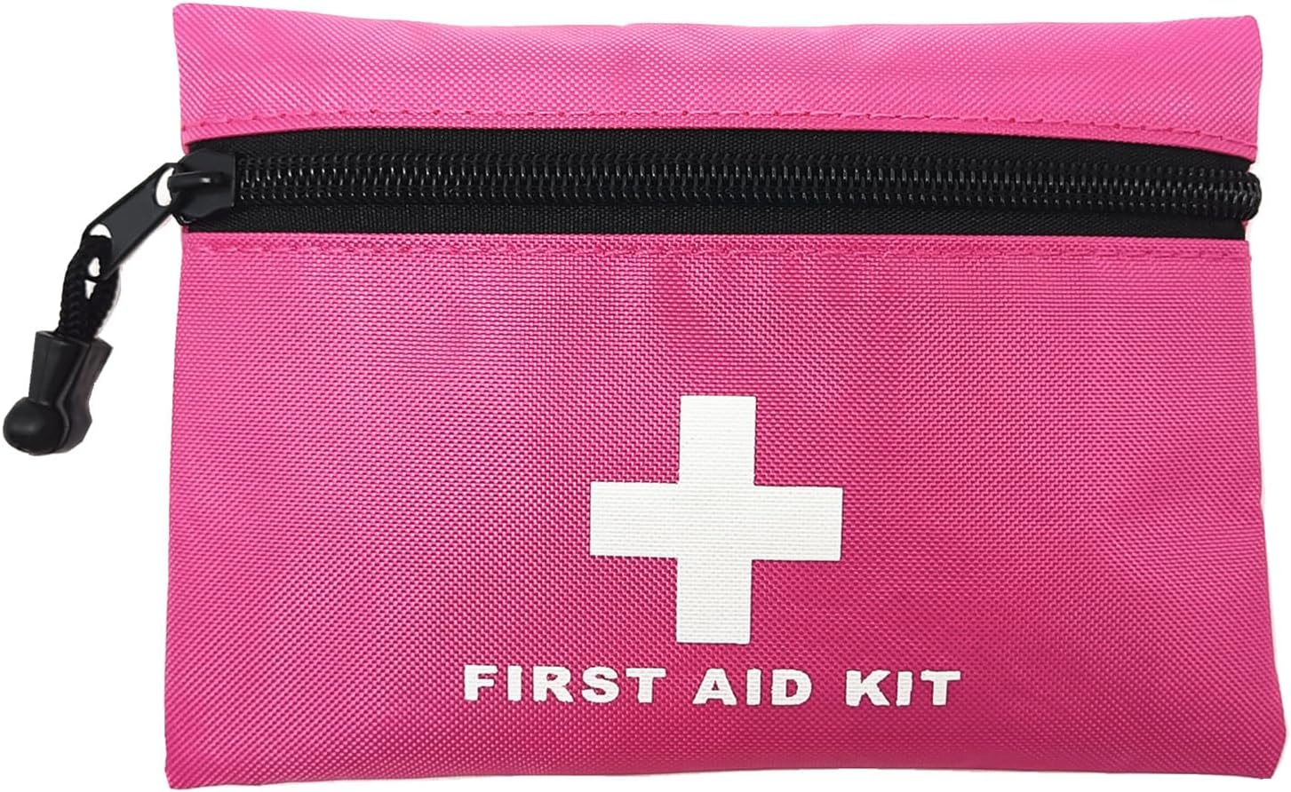 Red Emergency Bag First Aid Bag Small Empty Travel Rescue Bag Pouch First Responder Storage Medicine Pocket Bag for Car Home Office Kitchen Sport Outdoors Bag Only (Black)