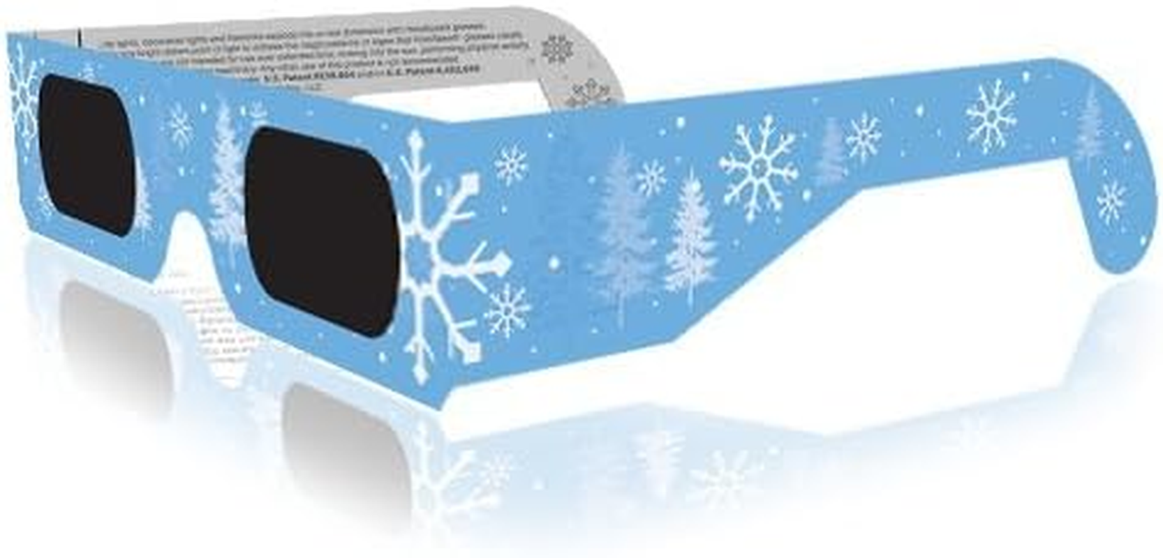 Christmas 3D Glasses - Holiday Specs Transform Lights into Magical Snowflake Image (10 Pack) image number 3