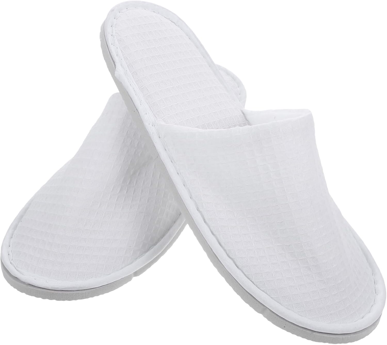 BATHVEVE 2Pairs Travel Home Slippers for Women Disposable Slippers Hotel Salon Comfortable image number 3