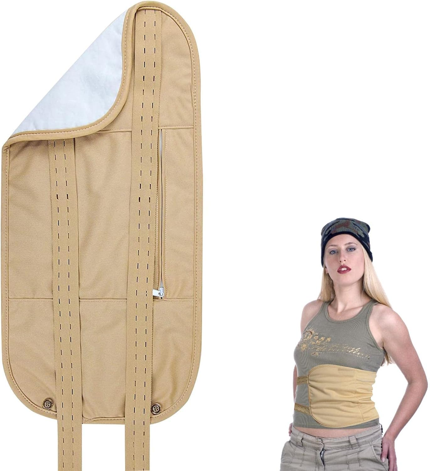 Castor Oil Pack | Cotton Wrap Pack for Castor Oil for Insomnia Constipations Inflammations | Reusable Castor Oil Conditioning Aid for Liver Abdomen Muscles to Improve Digestion image number 2