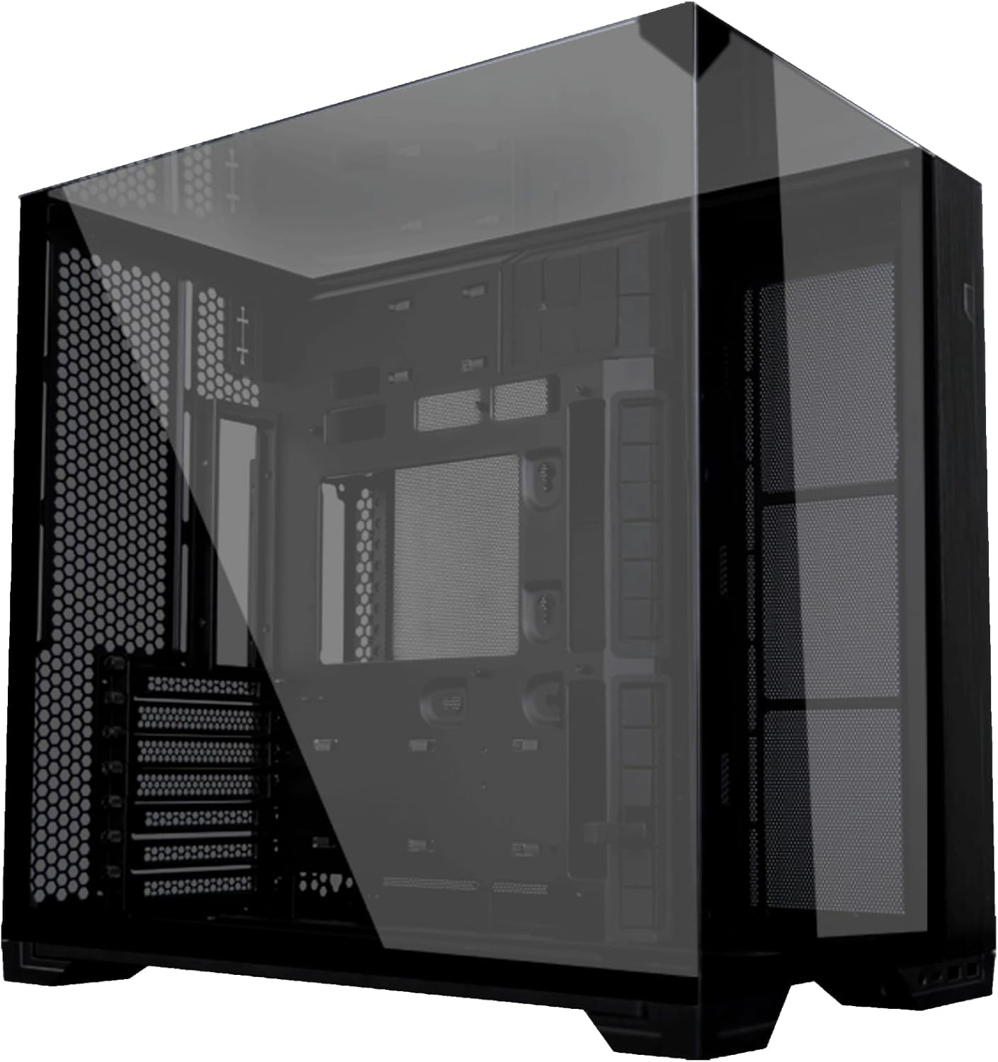 Lian Li O11 Vision Compact Black-Steel-Tempered Glass ATX Mid Tower Computer Case-Back Connect Support-O11Vpx image number 3