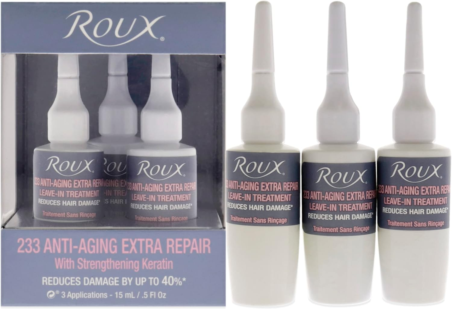 Roux Anti-Aging Extra Repair Leave-In Treatment - 233 for Unisex 3 X 0.5 Oz Treatment image number 2