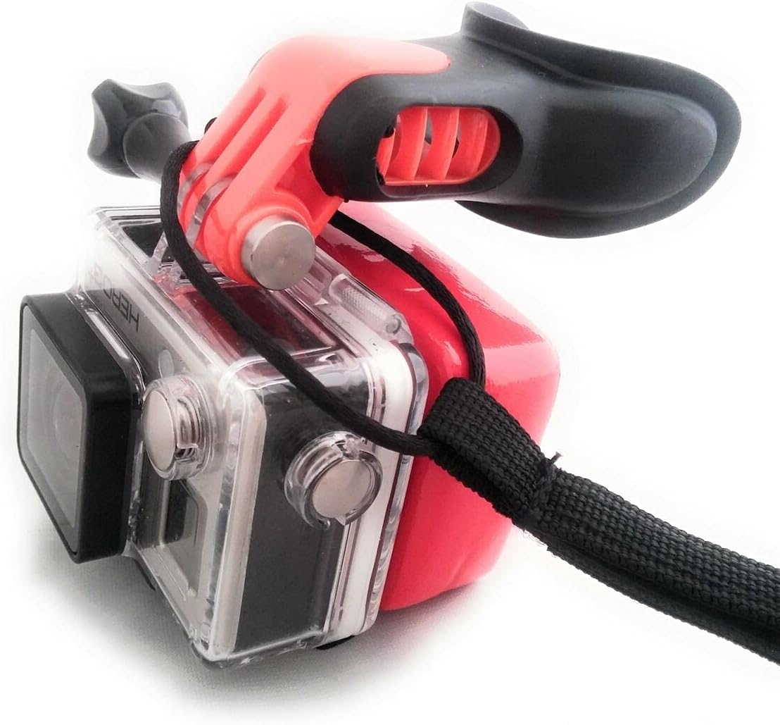 Surfing Mouth Mount Mouthpiece Accessory Kit + Floaty + Neck Lanyard Designed for All Gopro Hero, Osmo, Akaso + Other Action Cameras image number 1