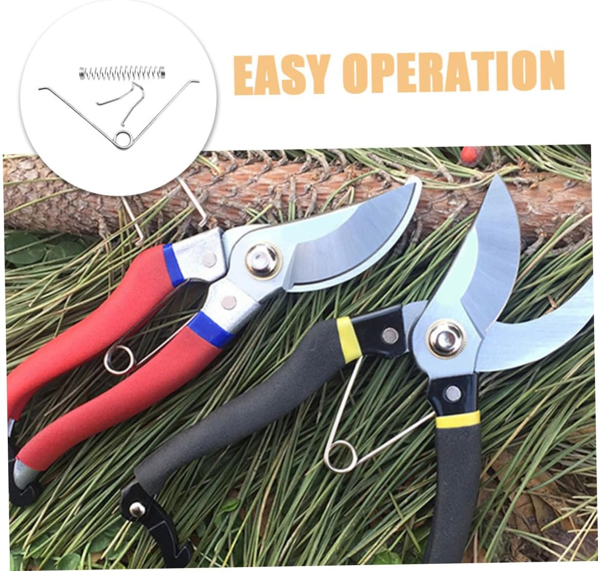 ORFOFE Pruner Metal Springs V-Shape Pruner Springs Replacement for Garden Supplies Pruning Shears image number 3