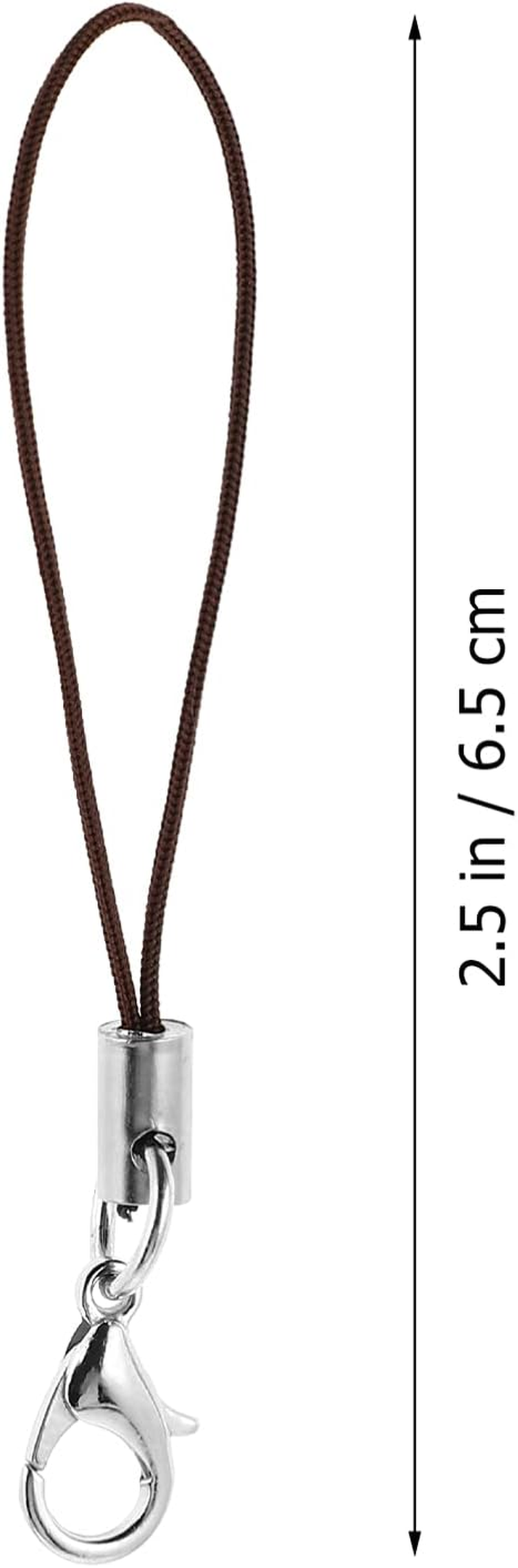 EXCEART 100Pcs Cellphone Strap with Lobster Clasp Straps Lanyard Lobster Clasp Lariat Cord Strap for Cellphone Jewelry USB Flash Drives DIY Ropes Mixed Color