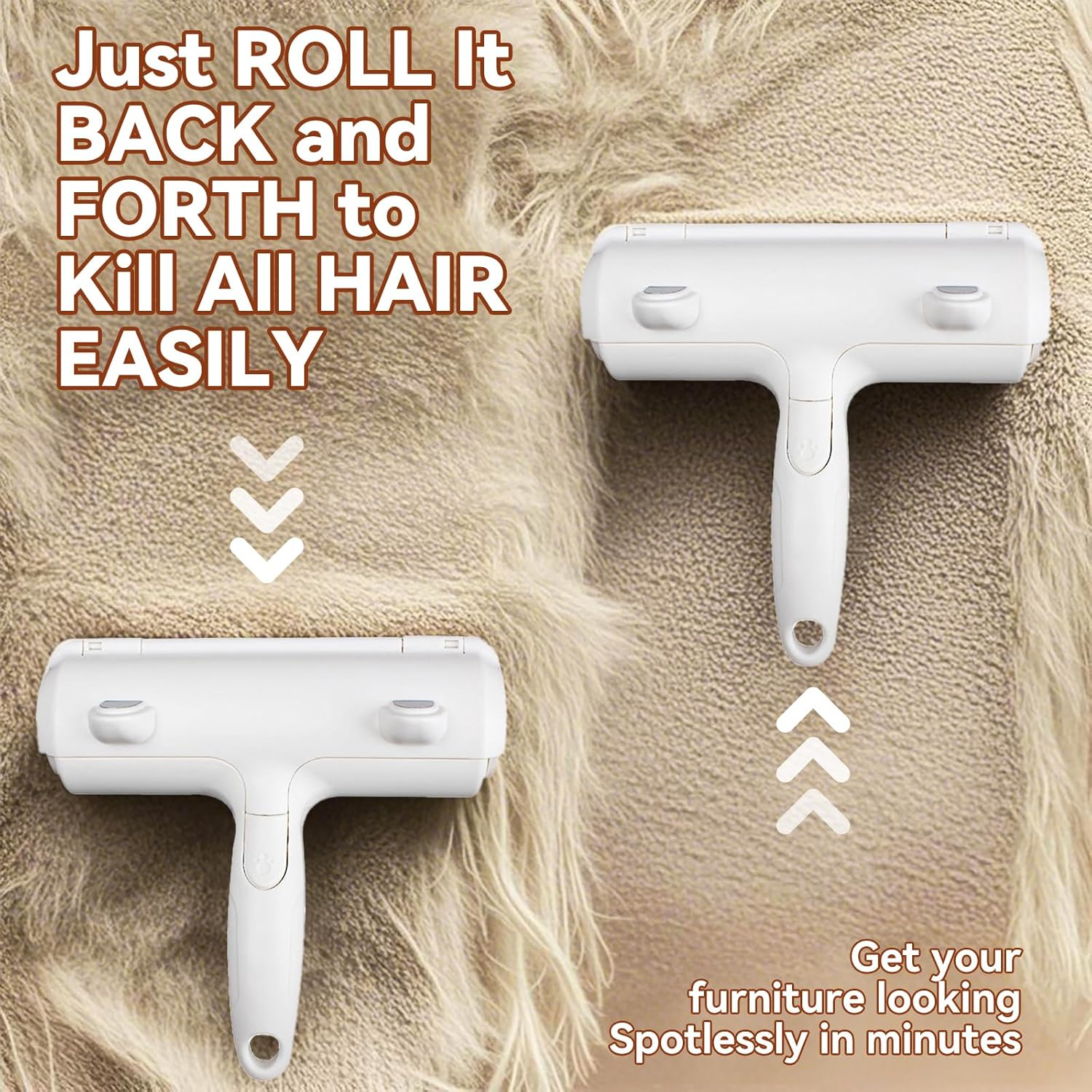 JORAGO Pet Hair Remover Roller - Reusable Lint Rollers, Dog and Cat Fur Removal Brush Device, Self-Cleaning Animal Fur Remover Tool for Carpet, Car Detailing, Clothes, Couch, Furniture, Bed, Laundry image number 1