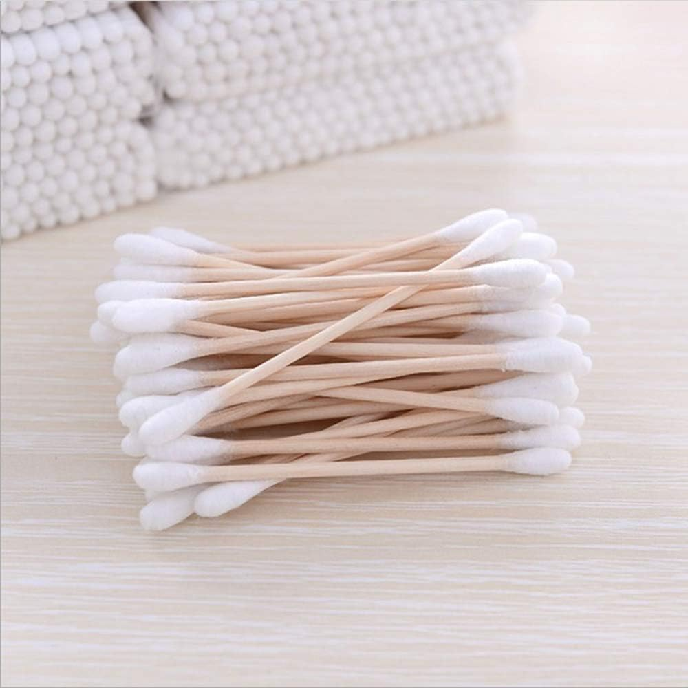 100 Pieces Ultra-Small Li Micro Brushes Wood Cotton Buds Swabs Eyelash Extension Glue Removal Tools image number 1