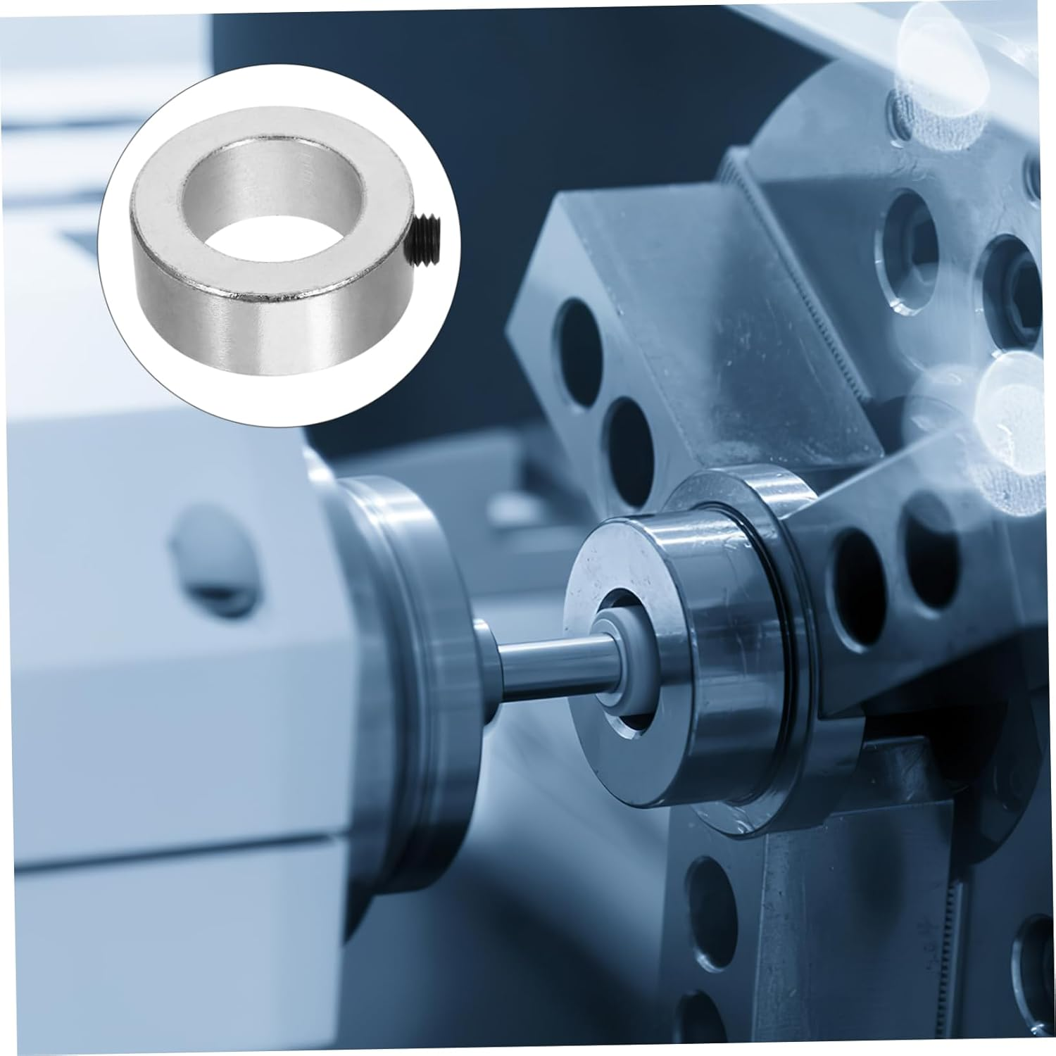 ROMISBABA Machine Tool Car Axle Collar Metal Shaft Collars for Automotive Carbon Steel Retaining Ring image number 3