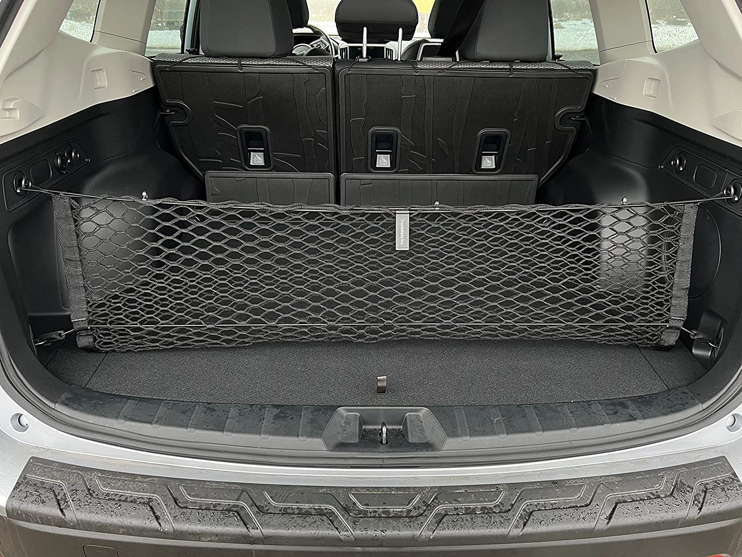 Envelope Style Automotive Elastic Trunk Mesh Cargo Net for Subaru Forester (SK) 2019-2023 - Premium Trunk Organizer and Storage - Luggage Net for SUV - Best Car Organizer for Subaru Forester image number 1