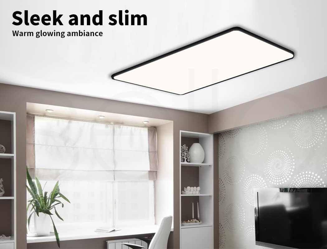 EMITTO 3-Colour Ultra-Thin 5CM LED Ceiling Light Modern Surface Mount 90W