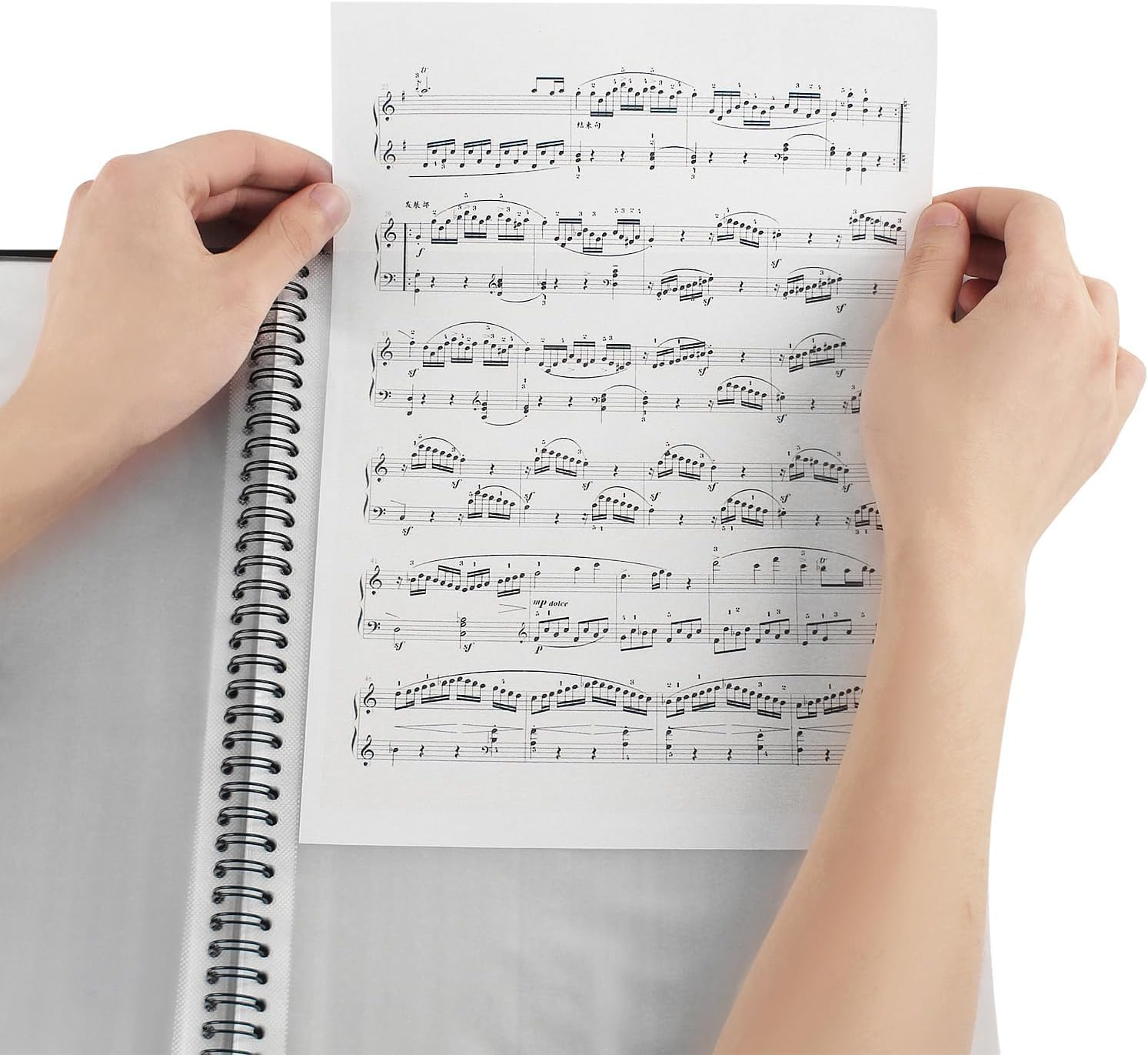 60 Pocket Presentation Book with Clear Sheet Protectors, A4 Portfolio Folder Binder Display 120 Pages Bound Thickened Sheet Protectors Binder for Children Artwork Sheet Music Diamond Paintings, Black image number 1