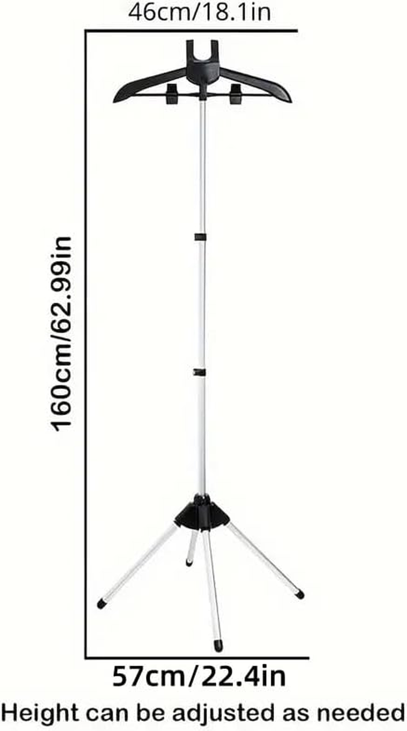 AIMALL Household Foldable Floor Hanging Ironing Rack with Telescopic Adjustment &ndash; Independent Support Stand, Hand-Held Ironing Board, and Clothes Accessories image number 4