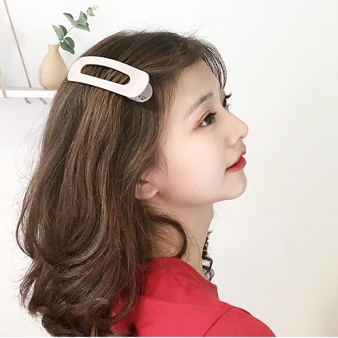 VAEIORP 4 Large Matte Duckbill Clips - 11Cm Flat Hair Claw Clips 4 Colours image number 4