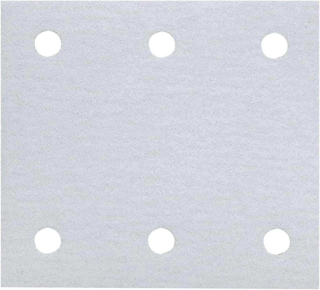 Makita A-52489 Magic Sanding Paper 180, 4.5 X 4.0 Inches (114 X 102 Mm), White, Square (10 Pack) image number 2