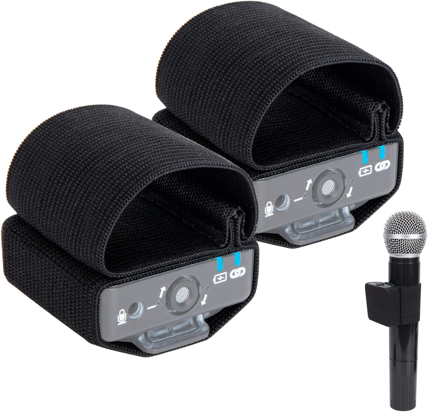 SUNMON Rode Hand Microphone Elastic, 2 PC Rode Elastic Sleeve, for Rode Wireless Go 2 - 2Pcs, Microphone Accessories image number 3