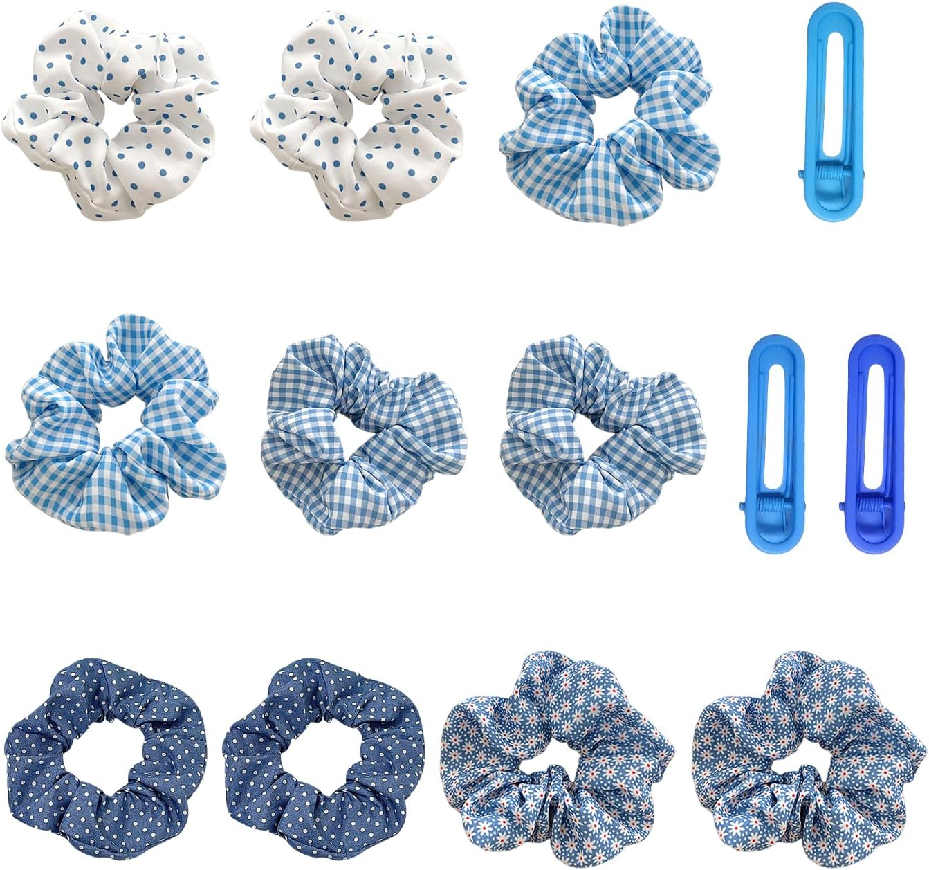 10-Piece Hair Rings and 3-Piece Hair Clips, Elastic Hair Rings, Cute Simple Hair Rings, Hairstyle Fixing Supplies, Hairstyle Accessories image number 2