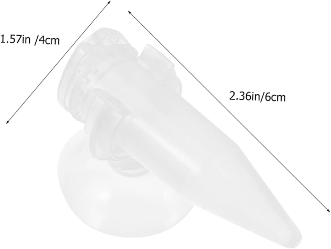 Ifundom 6Pcs Aquarium Shrimp Hatchery Feeder Tube with Suction Cup Plastic Mini Brine Shrimp Feeding Device for Fish Tank Breeding and Aquatic Pets image number 4