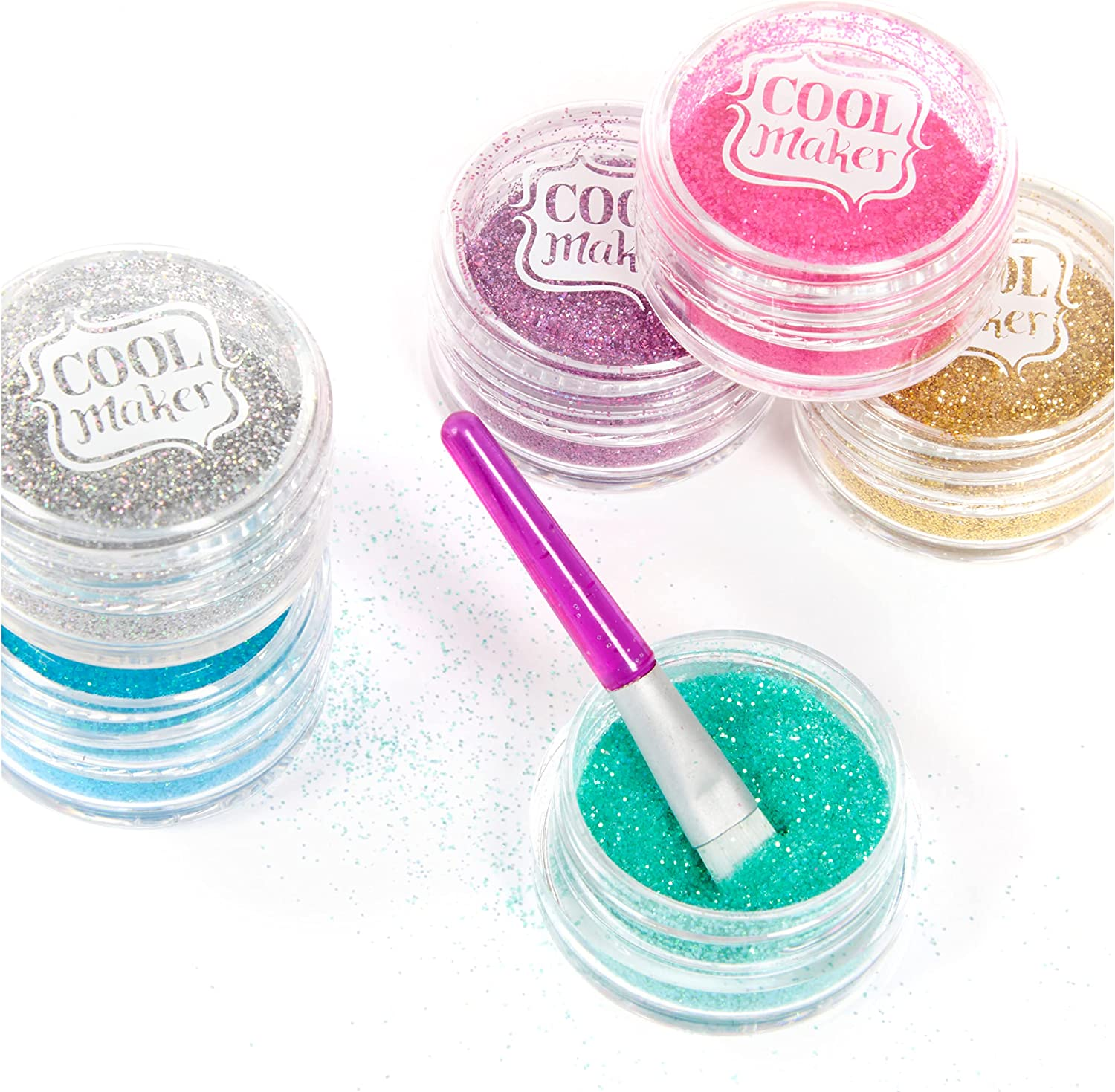 Cool Maker, GO Glam Glitter Nails DIY Activity Kit for 5 Manicures, for Kids Aged 8 and Up