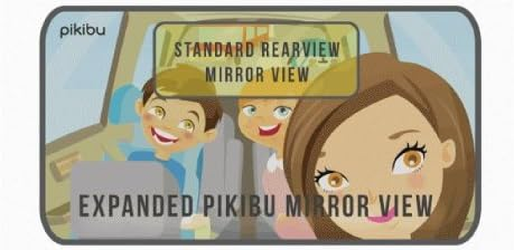 Family Car Mirror by &reg; - a Better Way to See Your Kids. View ALL Your Children and Your Blind Spots - 180-Degree View - High Definition Clarity image number 5