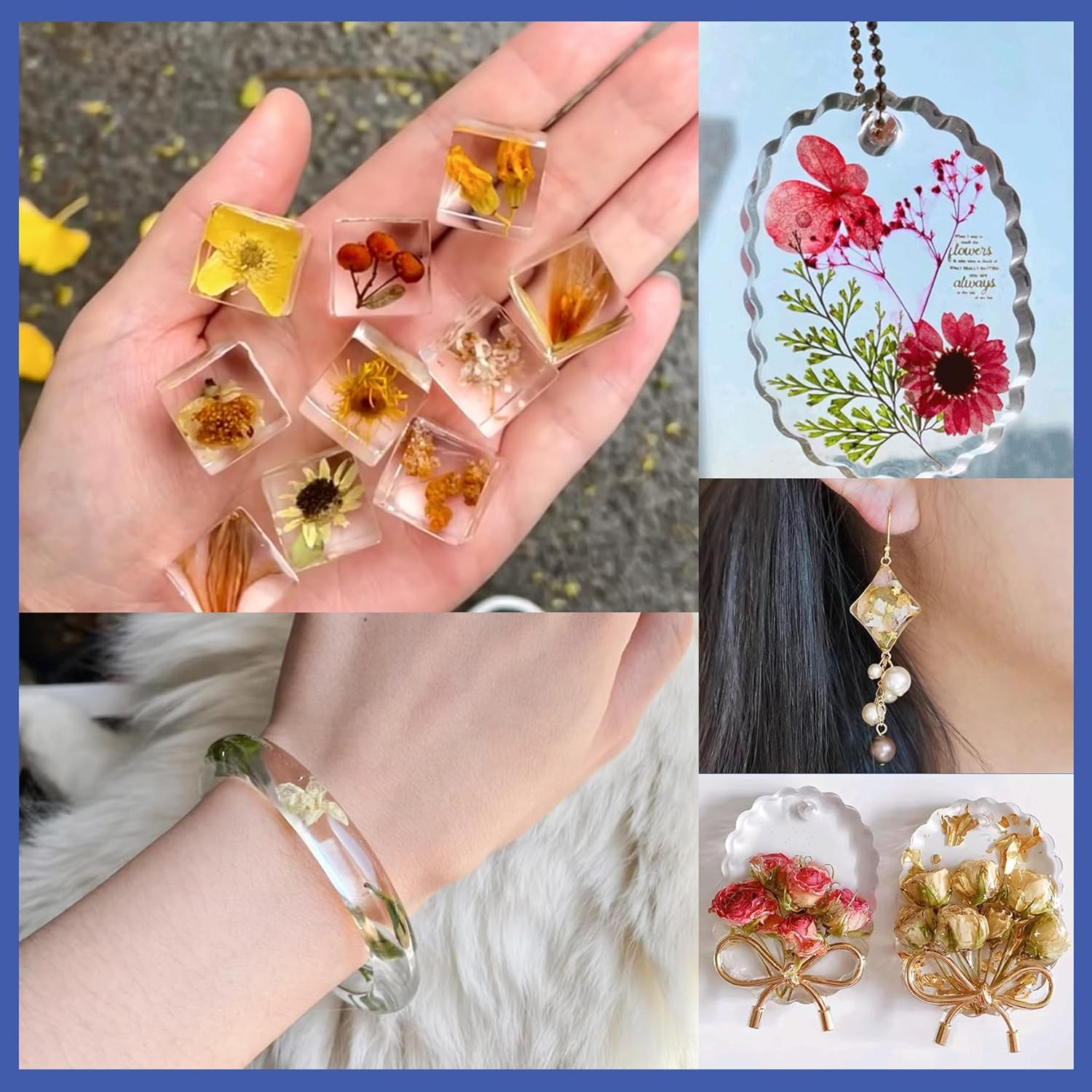 Frenshion UV Lamp+200G Upgrade Formula Low Viscosity Hard UV Resin+ Mat+Tool, UV Resin Starter Kit for Jewelry Earrings Necklace Bracelet Making, Casting, Coating and DIY Craft image number 3