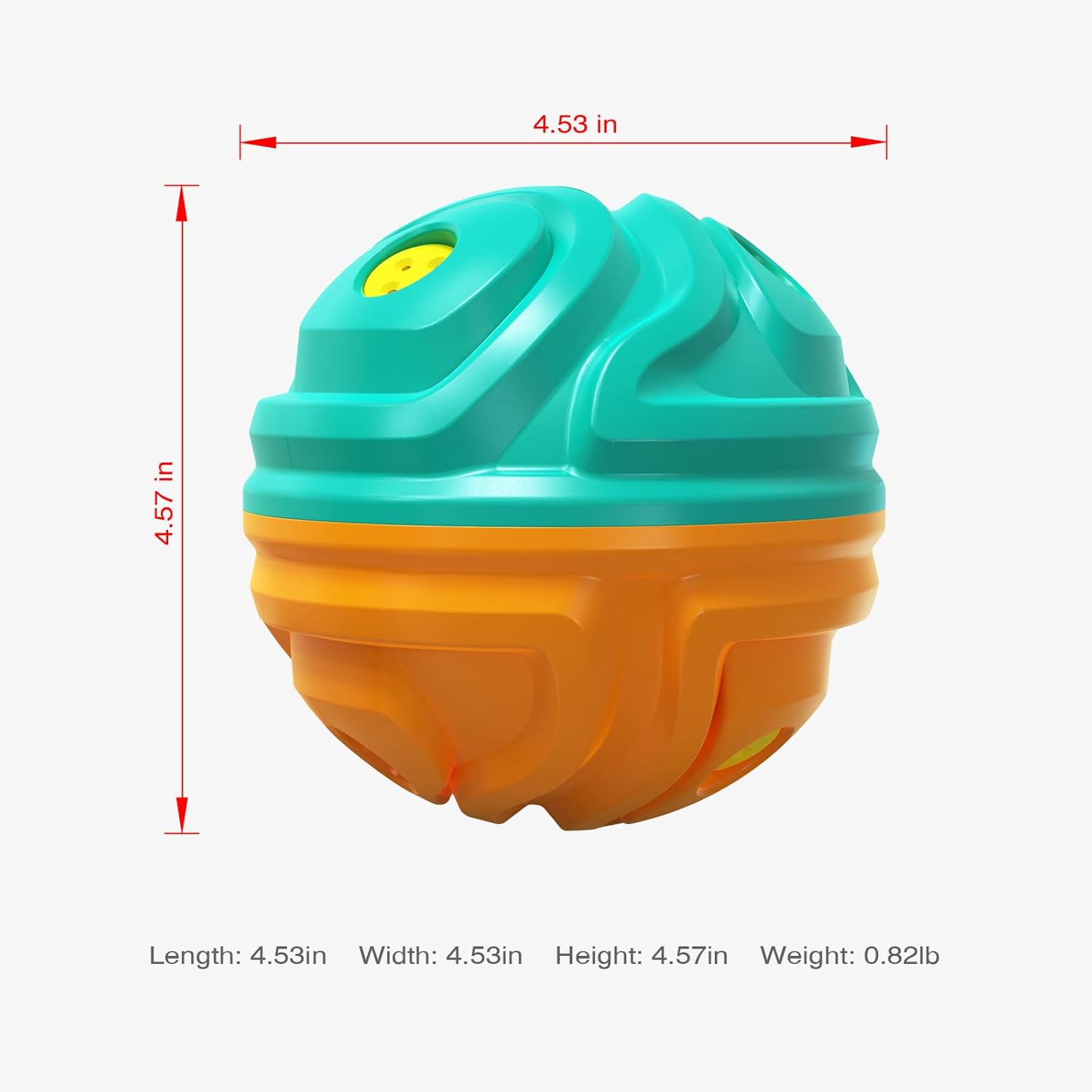 Indestructible Dog Chew Toy Ball, Dog Toys for Aggressive Chewers, Dog Toys to Keep Them Busy, Puppy Teething Toys, Durable Interactive Dog Toys, Stimulating Dog Toys, Squeaky Dog Toys image number 4