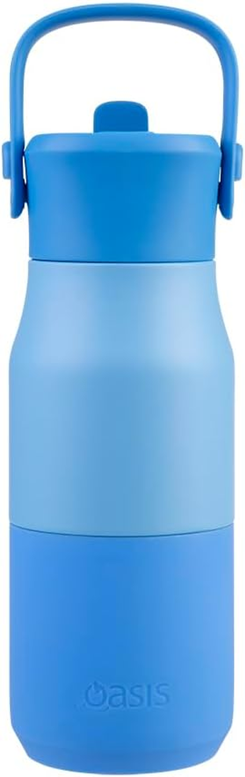 Oasis Stainless Steel Double Wall Insulated 'Jnr' Drink Bottle W/Sipper 400Ml - Blue image number 3