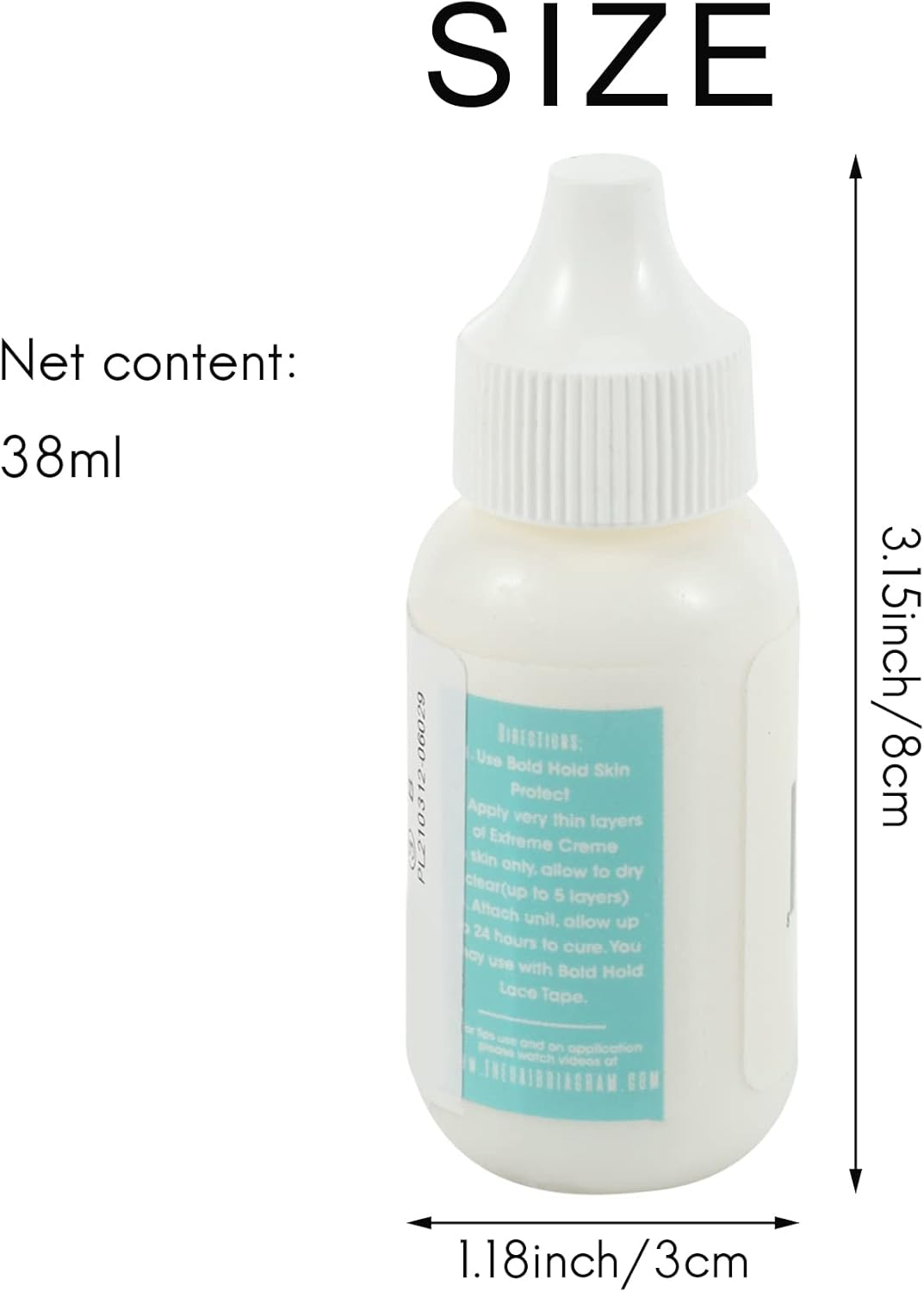 Lace Wig Cap Toupee Adhesive Glue Hair Replacement Adhesive Extra Moisture Control Lasting Wig Glue for Wigs 38ML image number 6