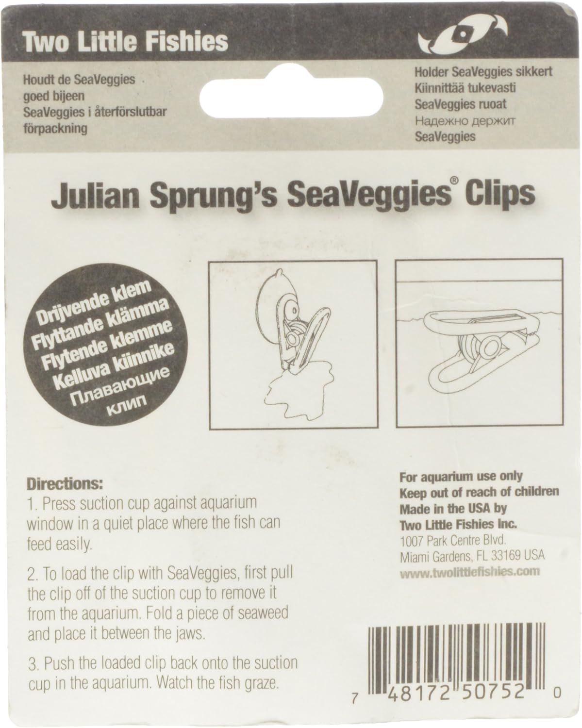 Two Little Fishies ATLSVCS Sea Veggie Clip Carded image number 2