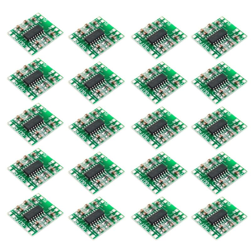 20PCS PAM8403 Super Mini Digital Amplifier Boards 2 X 3W Class D Dual Channel 2.5V-5V Power Amplifier Board Efficient Audio Amp Stereo Module image number 3