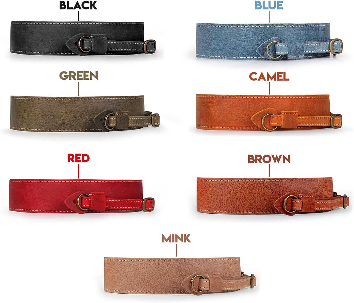 Megagear MG1515 Sierra Series Genuine Leather Shoulder or Neck Strap - Brown