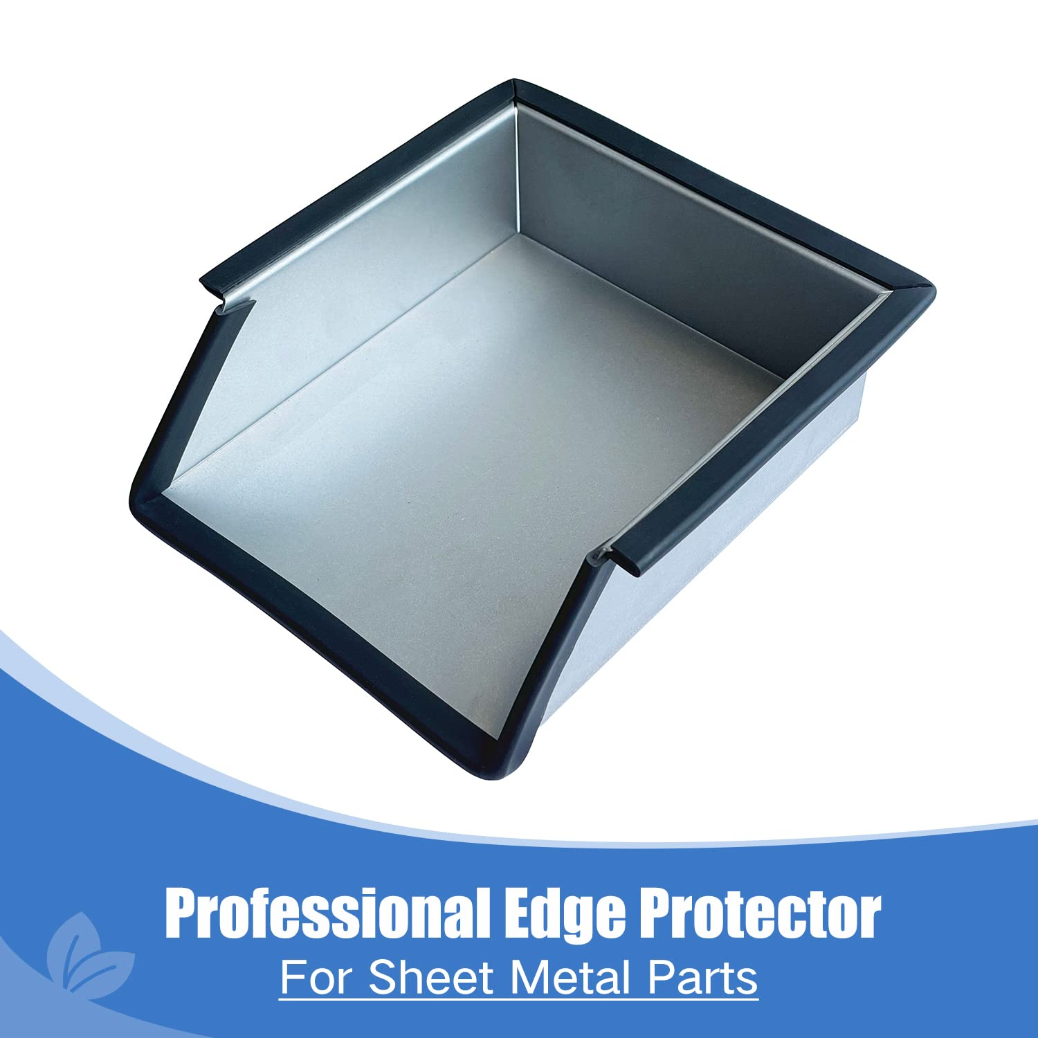 Rubber Edge Trim, Self-Adhesive Rubber Edge Trim, Edge Protector for Sheet Metal, EPDM Material, Fit 3/32"(2Mm), Length 20Ft(6.2M), Black Color, U Channel Edge Trim image number 4