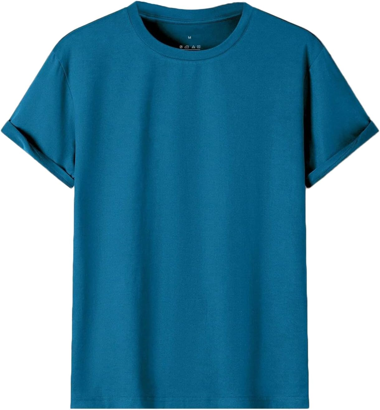 Adult 100% Cotton T-Shirt Unisex Men'S Basic Plain Blank Crew Tee Tops Shirts